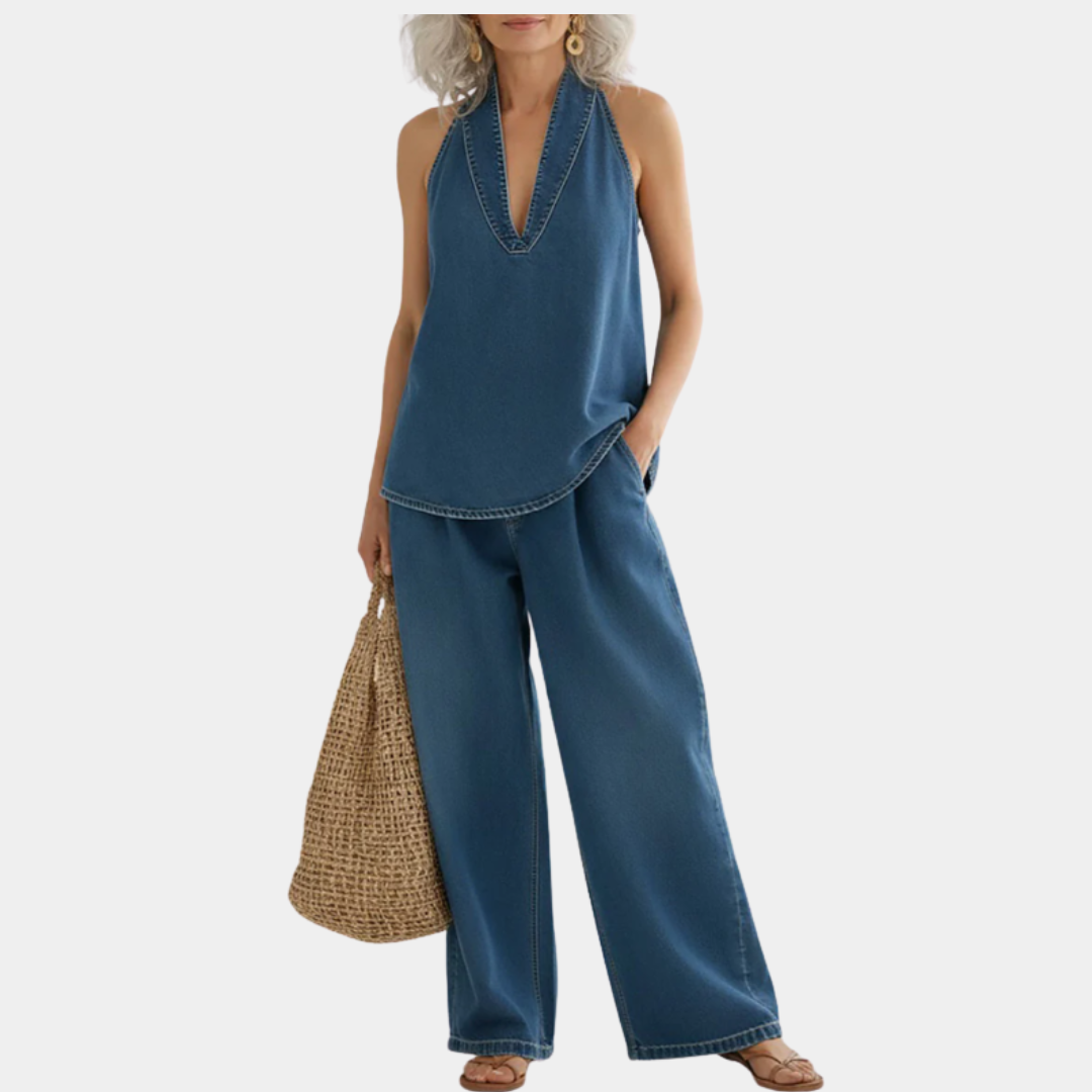 Sienna Two-Piece Denim Set