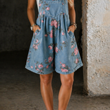 Merryn Floral Denim Jumpsuit - view 2