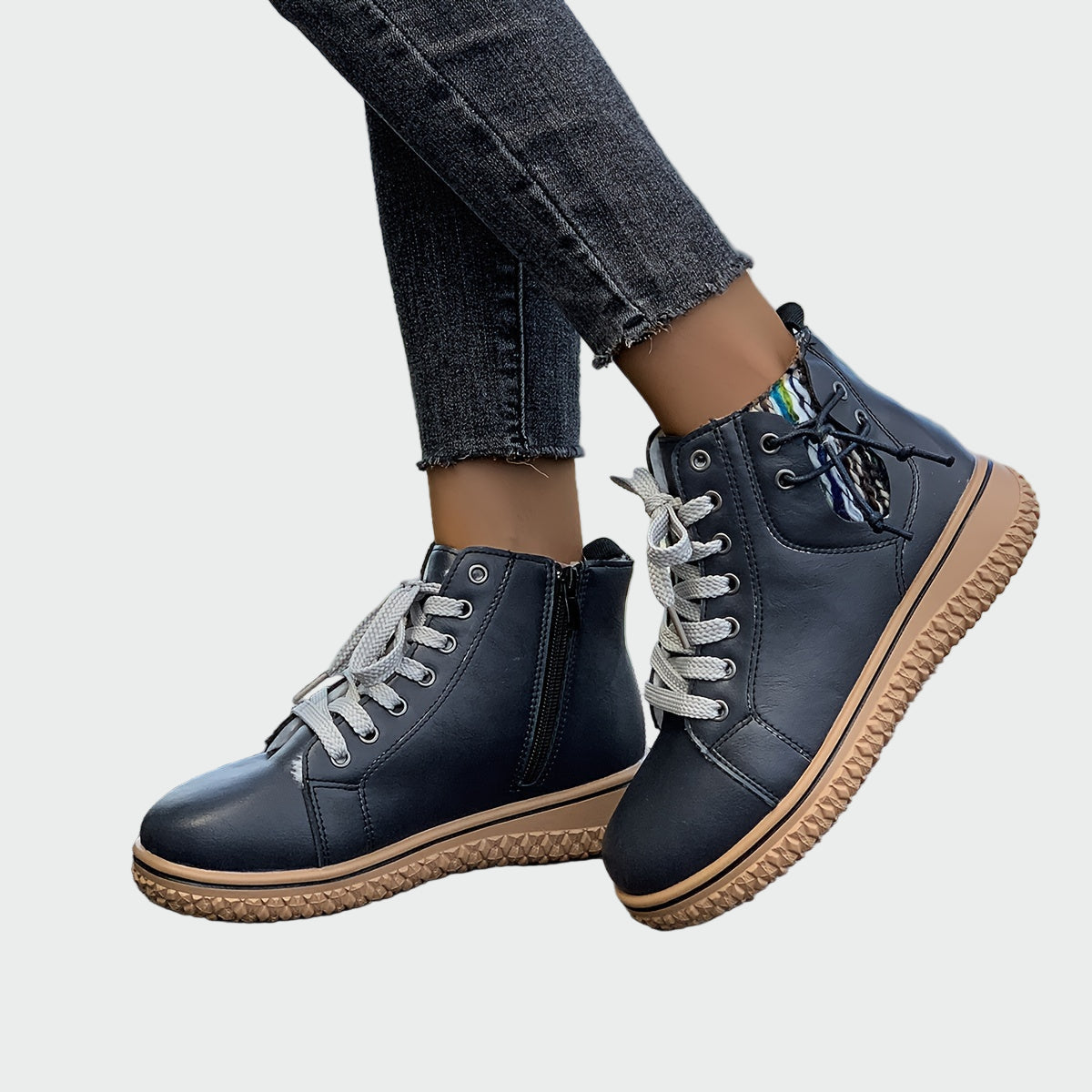 Yvonne, Orthopaedic Leather Ankle Boots