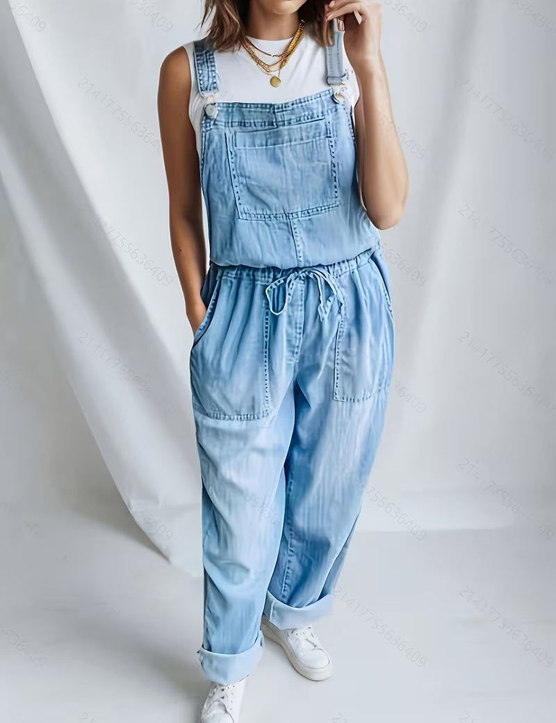 Hannah Casual Denim Jumpsuit - view 3