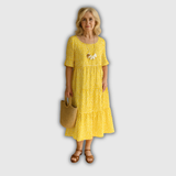 Zerelle | Short Sleeve Midi Dress