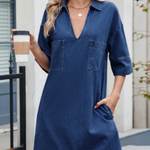 Rosie Casual Denim Dress - view 6