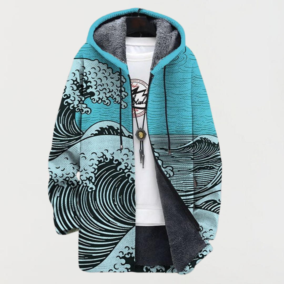 Lennox Wave Pattern Coat