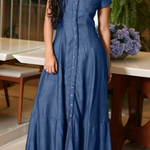 Ruby Long Denim Dress - view 4