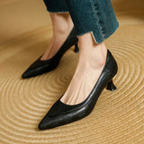 Fiona Elegant Pumps with Textured Panels
