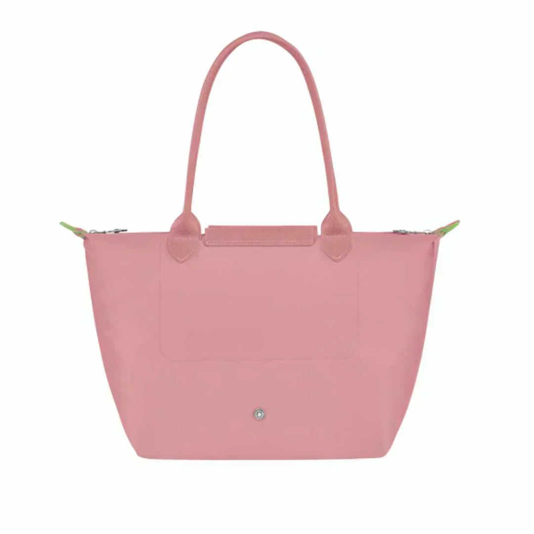 Large Packable Tote Bag, Petale Pink, detail view