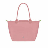 Large Packable Tote Bag, Petale Pink, detail view