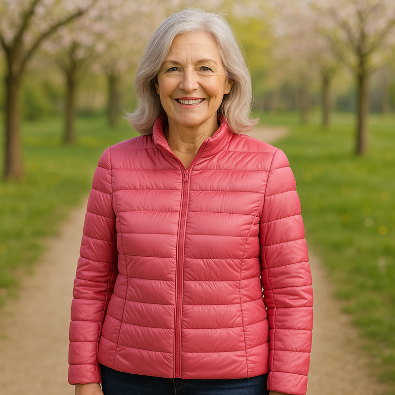 Louisa, Mid-Season Coat, Salmon
