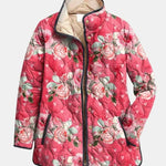 Freya Charming Pink Floral Print Quilted Jacket