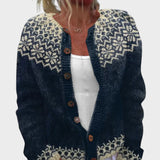 Violet Floral Autumn Cardigan