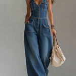 Megan Casual Denim Dungarees - view 2