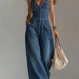 Megan Casual Denim Dungarees - view 2