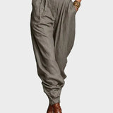 Clarissa | Long-Sleeve Cotton and Linen Jumpsuit