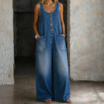 Amelia Vintage Cotton Dungarees