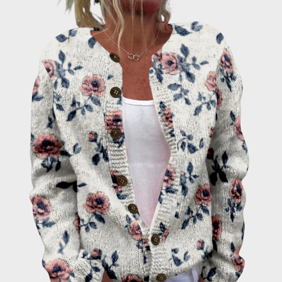 Genevieve Floral Autumn Cardigan