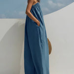 Molly Wide-Leg Denim Jumpsuit - view 4