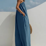 Molly Wide-Leg Denim Jumpsuit - view 4