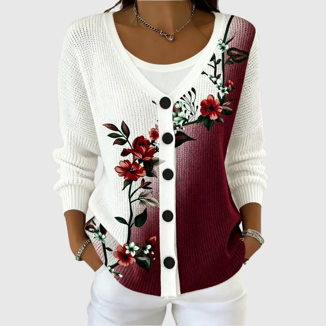 Ida Comfortable Buttoned Knit Cardigan
