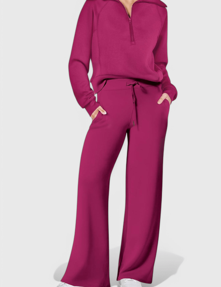 Agnes, Relaxed Jumper & Wide-Leg Trousers Set
