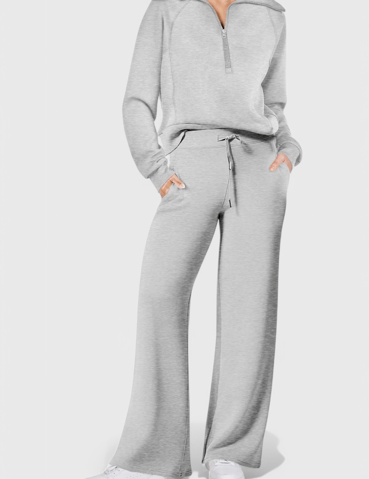 Agnes, Relaxed Jumper & Wide-Leg Trousers Set
