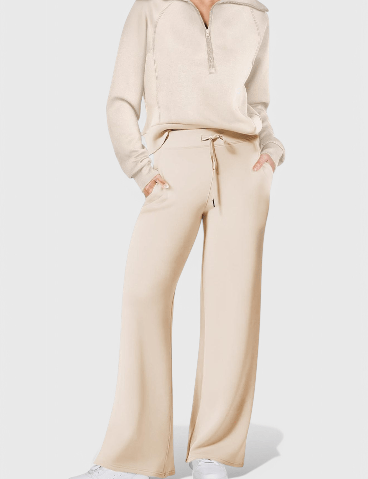 Agnes, Relaxed Jumper & Wide-Leg Trousers Set