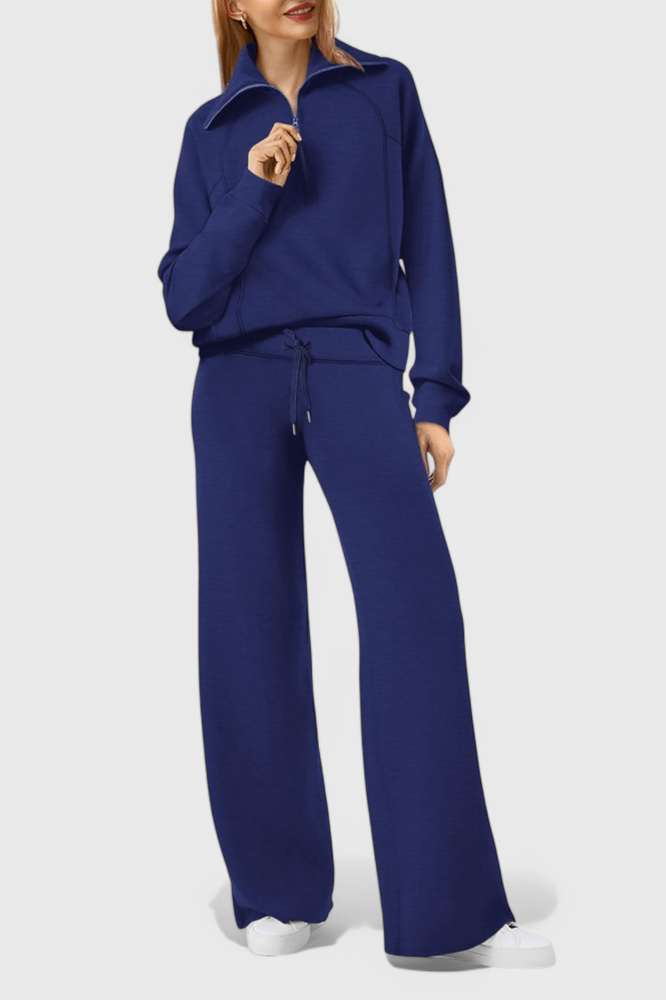 Agnes, Relaxed Jumper & Wide-Leg Trousers Set