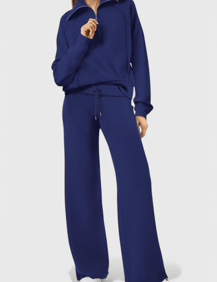 Agnes, Relaxed Jumper & Wide-Leg Trousers Set