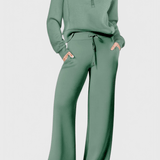 Agnes, Relaxed Jumper & Wide-Leg Trousers Set