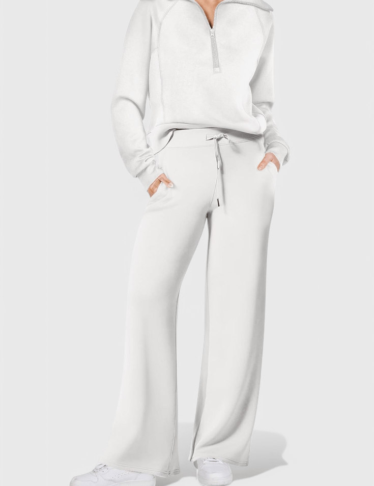 Agnes, Relaxed Jumper & Wide-Leg Trousers Set