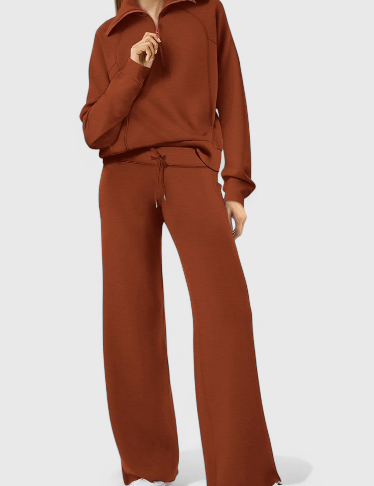 Agnes, Relaxed Jumper & Wide-Leg Trousers Set