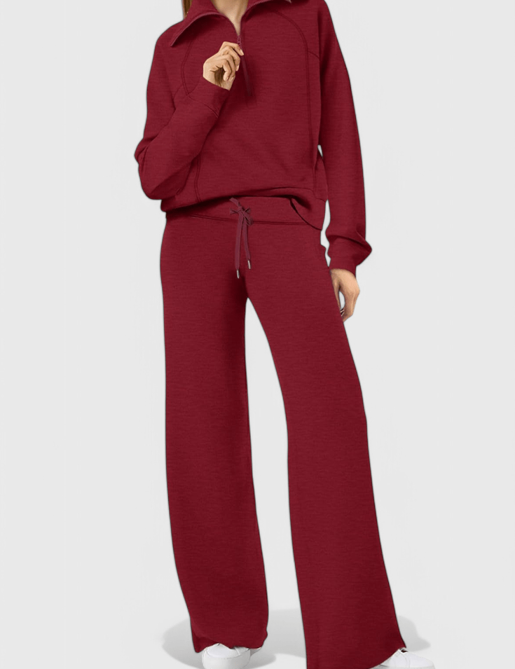 Agnes, Relaxed Jumper & Wide-Leg Trousers Set