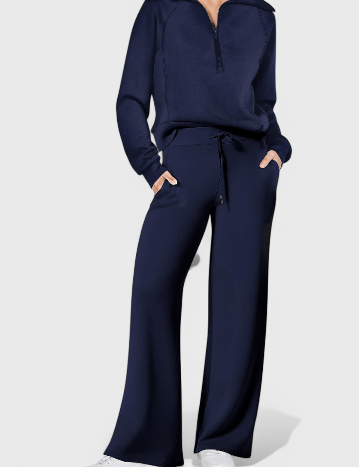 Agnes, Relaxed Jumper & Wide-Leg Trousers Set
