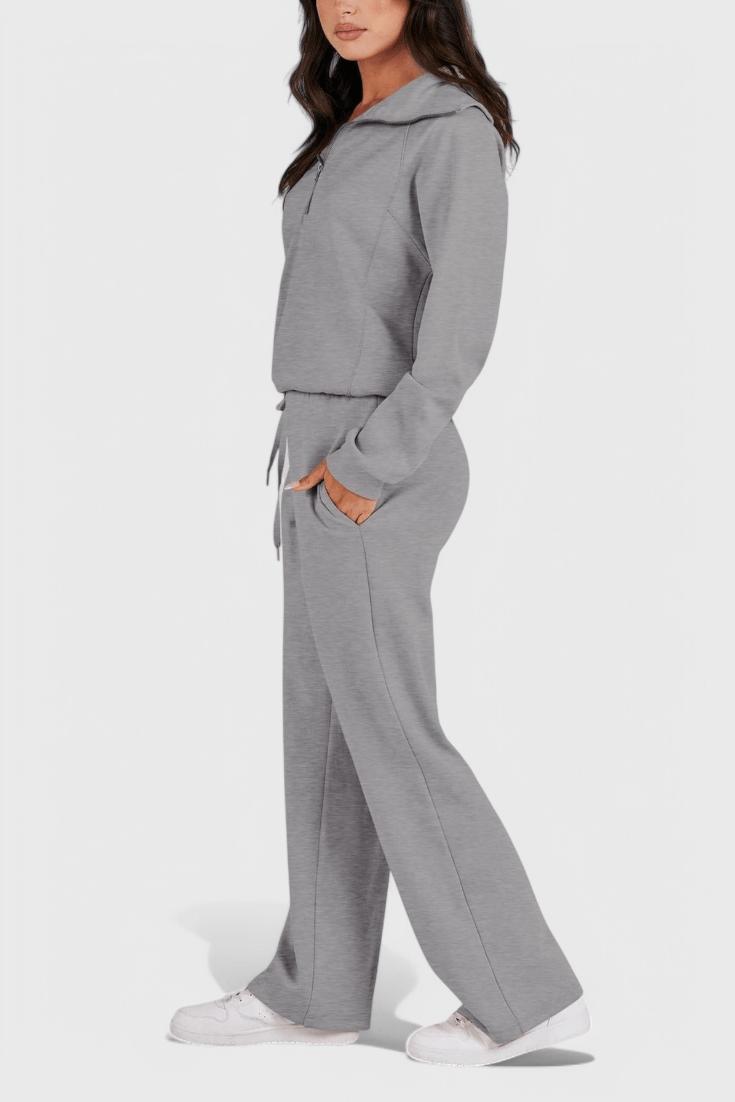 Agnes, Relaxed Jumper & Wide-Leg Trousers Set