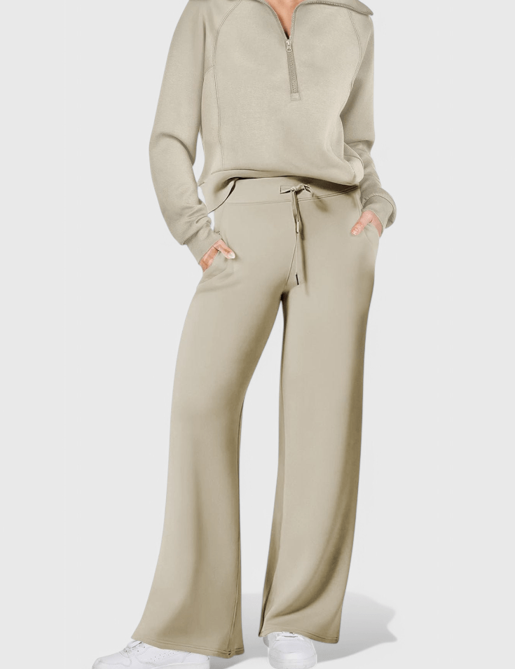 Agnes, Relaxed Jumper & Wide-Leg Trousers Set