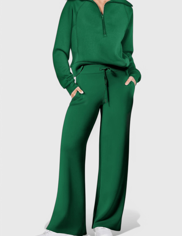 Agnes, Relaxed Jumper & Wide-Leg Trousers Set