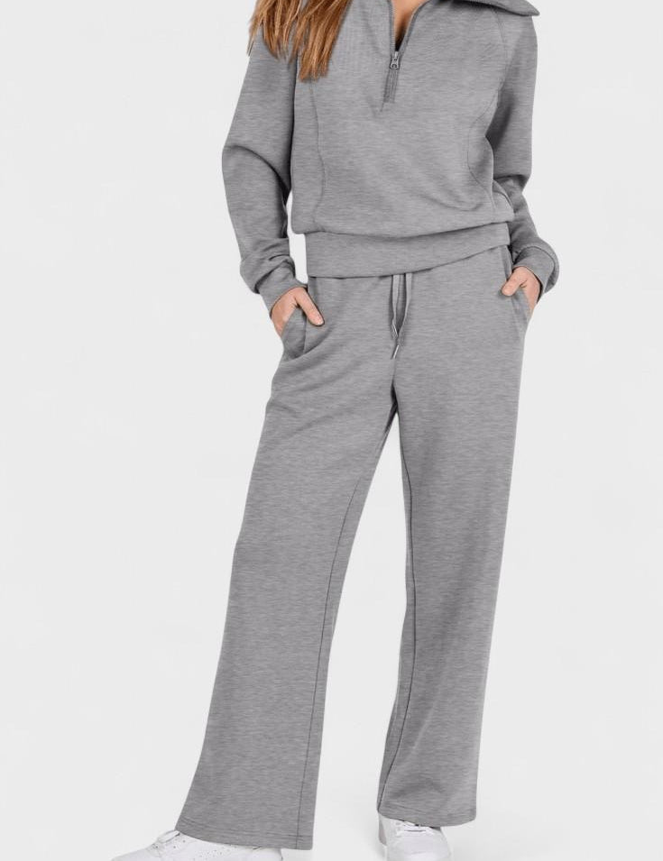 Agnes, Relaxed Jumper & Wide-Leg Trousers Set