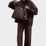 Agnes, Roll-Neck Knitted Top & Trousers Set