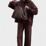 Agnes, Roll-Neck Knitted Top & Trousers Set