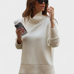 Agnes, Roll-Neck Knitted Top & Trousers Set