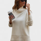 Agnes, Roll-Neck Knitted Top & Trousers Set