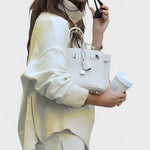 Agnes, Roll-Neck Knitted Top & Trousers Set