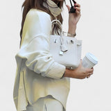 Agnes, Roll-Neck Knitted Top & Trousers Set