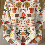Mathilde Jumper with Autumn Forest Motif