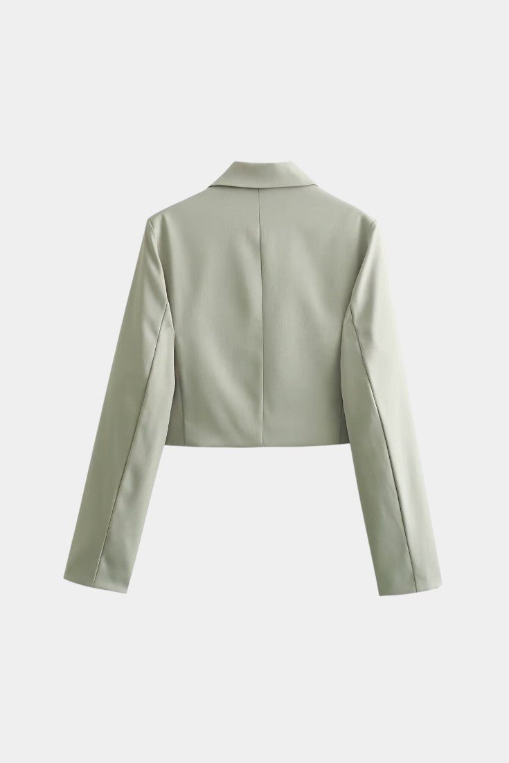 Anna, Cropped Jacket & Wide-Leg Trousers Set