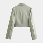 Anna, Cropped Jacket & Wide-Leg Trousers Set