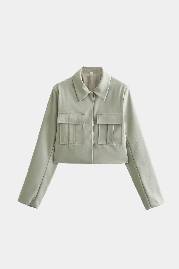 Anna, Cropped Jacket & Wide-Leg Trousers Set