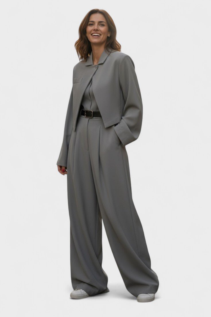 Anthea, Three-Piece Blazer, Bustier & Trousers Set