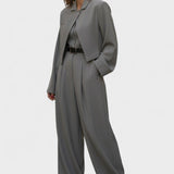Anthea, Three-Piece Blazer, Bustier & Trousers Set
