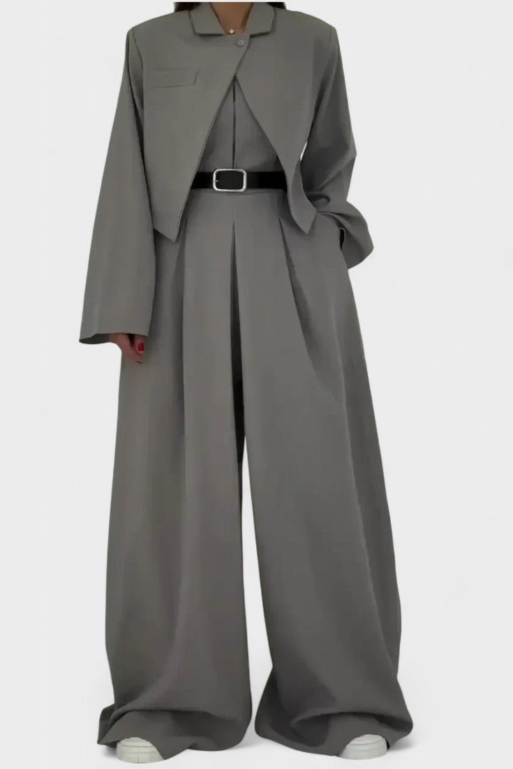 Anthea, Three-Piece Blazer, Bustier & Trousers Set