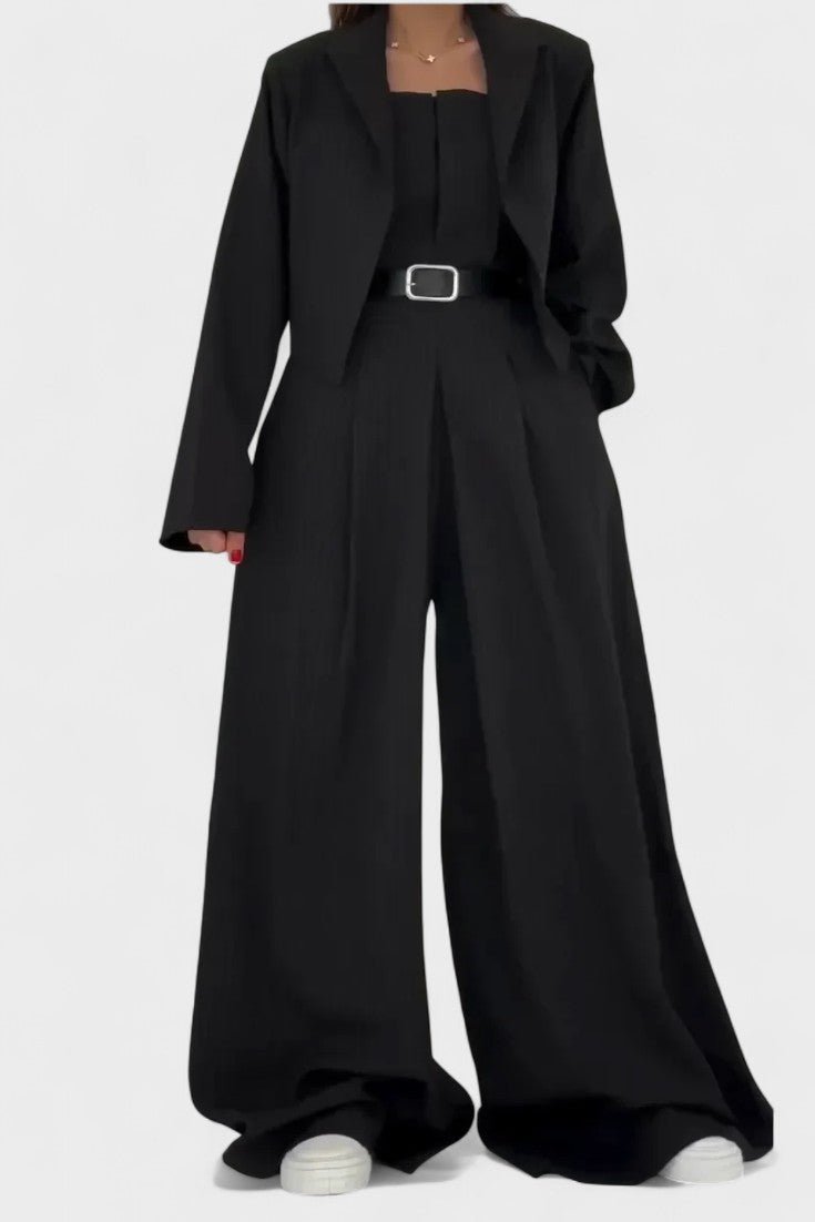 Anthea, Three-Piece Blazer, Bustier & Trousers Set